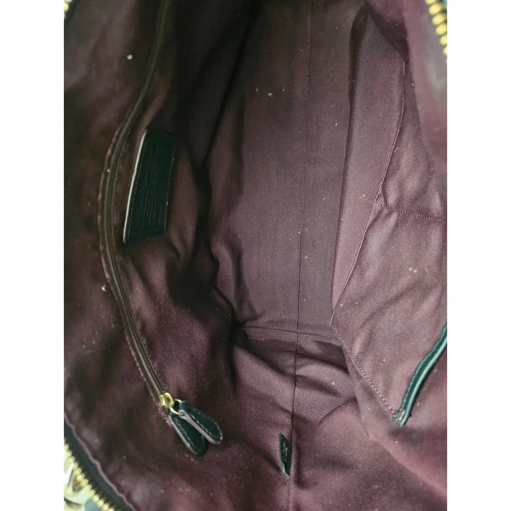 COACH   Exploded Ava Tote Bag Black and Beige F57246